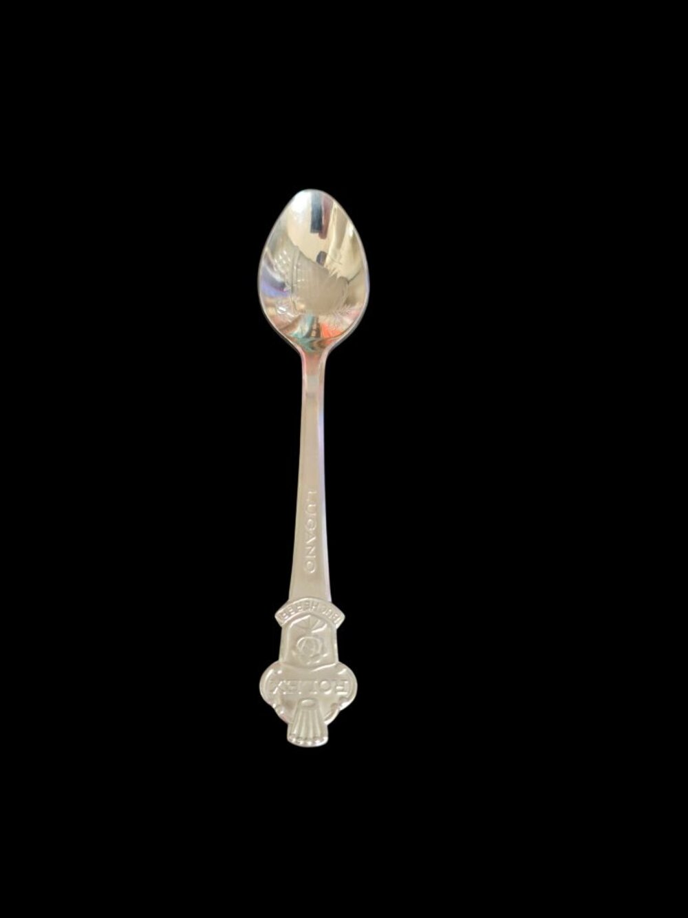 Rolex Bucherer Lugano Collectible Silver Souvenir Spoon Engraved Design Switzerl - Picture 7 of 11